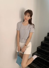 Jolly Basic Top in Ash Blue