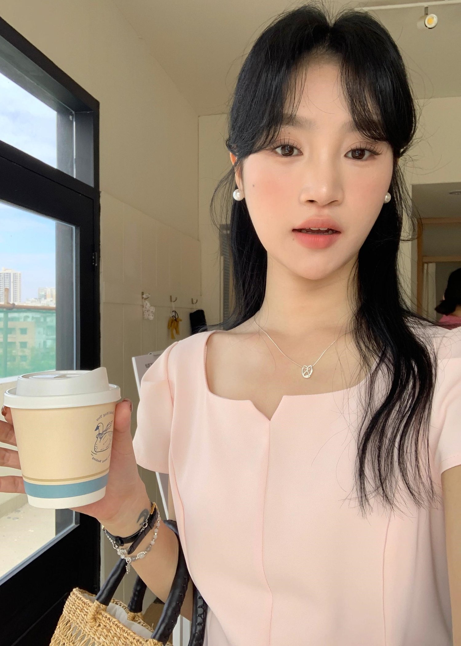 (DEFECT) L&rsquo; Amour French Garden Mini Dress in Pink