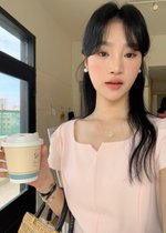 (DEFECT) L&rsquo; Amour French Garden Mini Dress in Pink