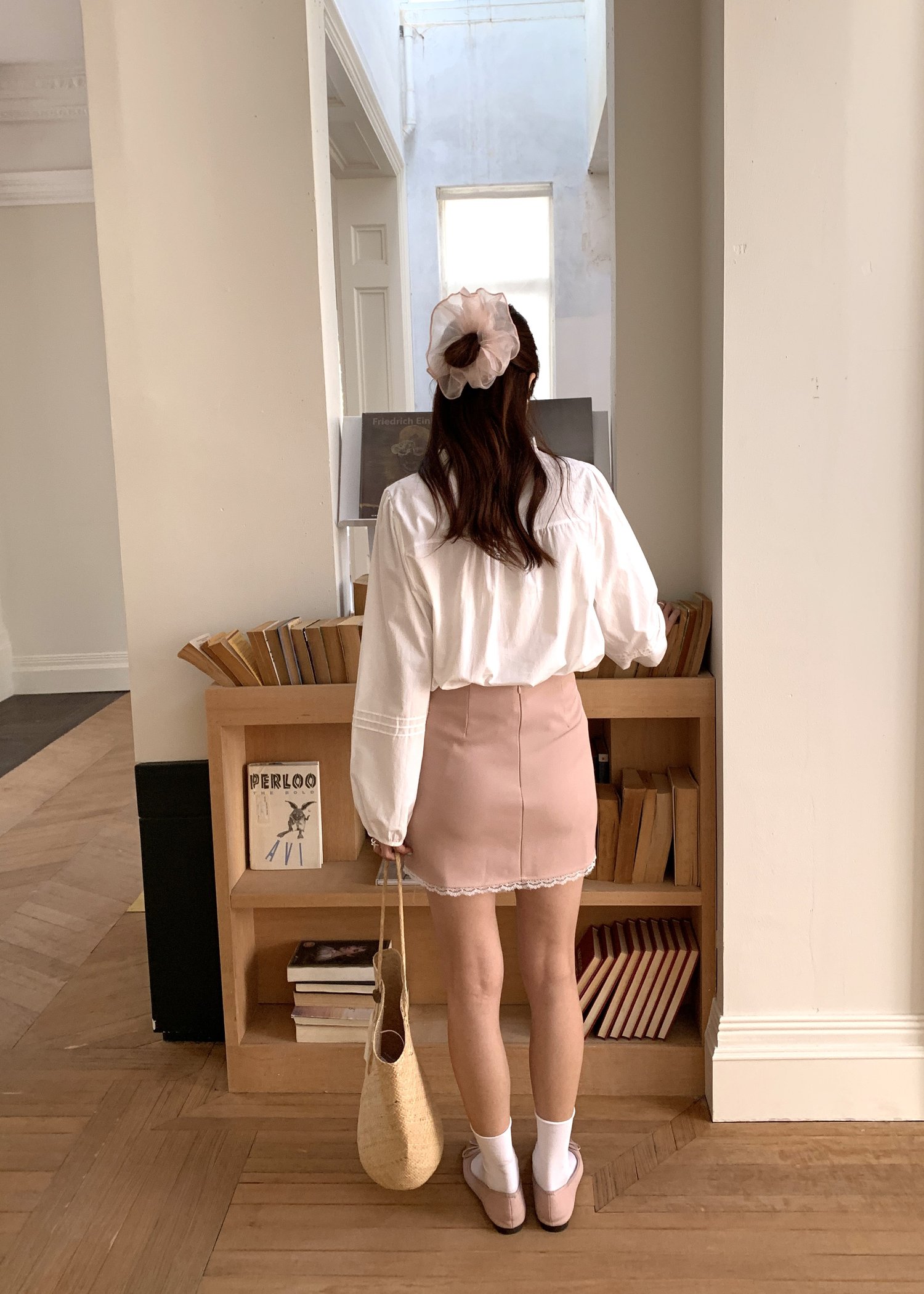 Iris Lacey Mini Skort in Blush