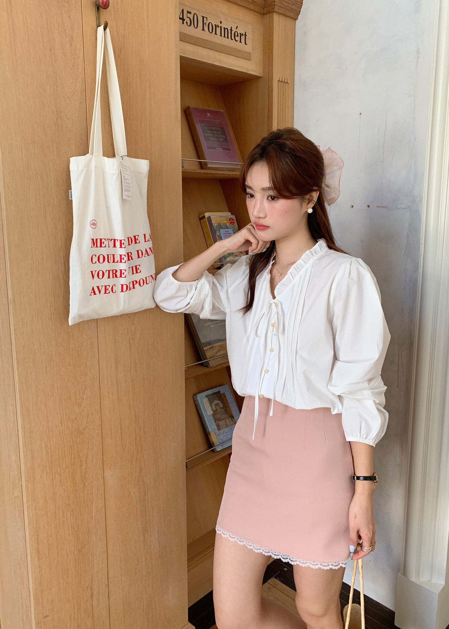 Iris Lacey Mini Skort in Blush