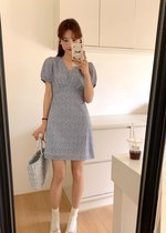 (DEFECT) Le' Reve Floral Mini Dress in Blue