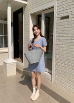 (DEFECT) Le' Reve Floral Mini Dress in Blue