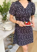 (DEFECT) Le' Reve Floral Mini Dress in Black