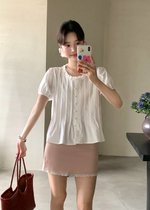 Iris Lacey Mini Skort in Blush