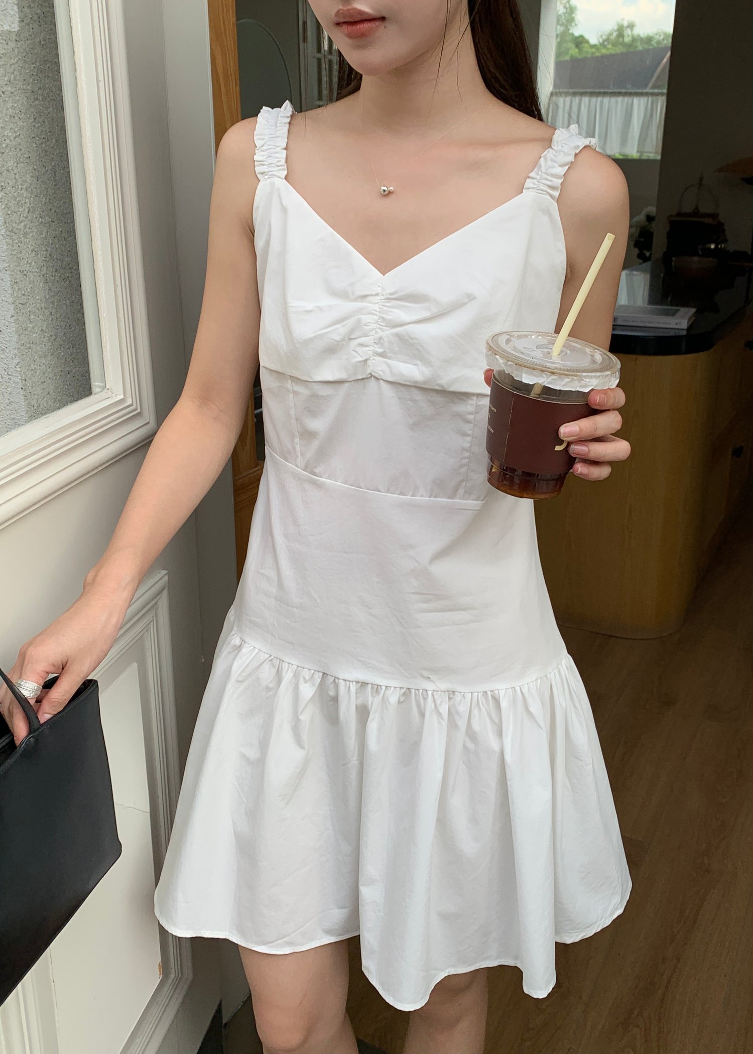 Belle Mini Dress in White