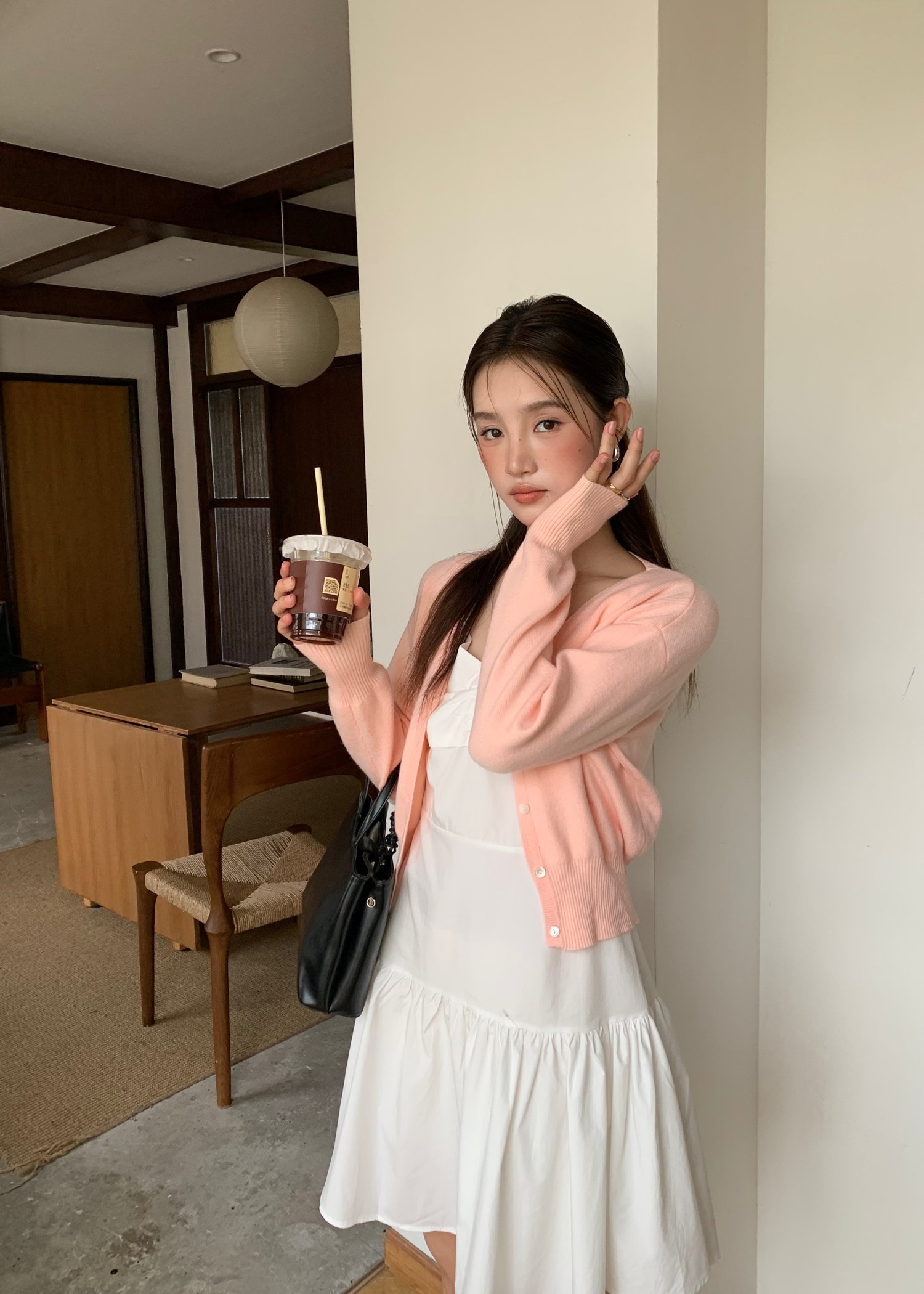 Belle Mini Dress in White