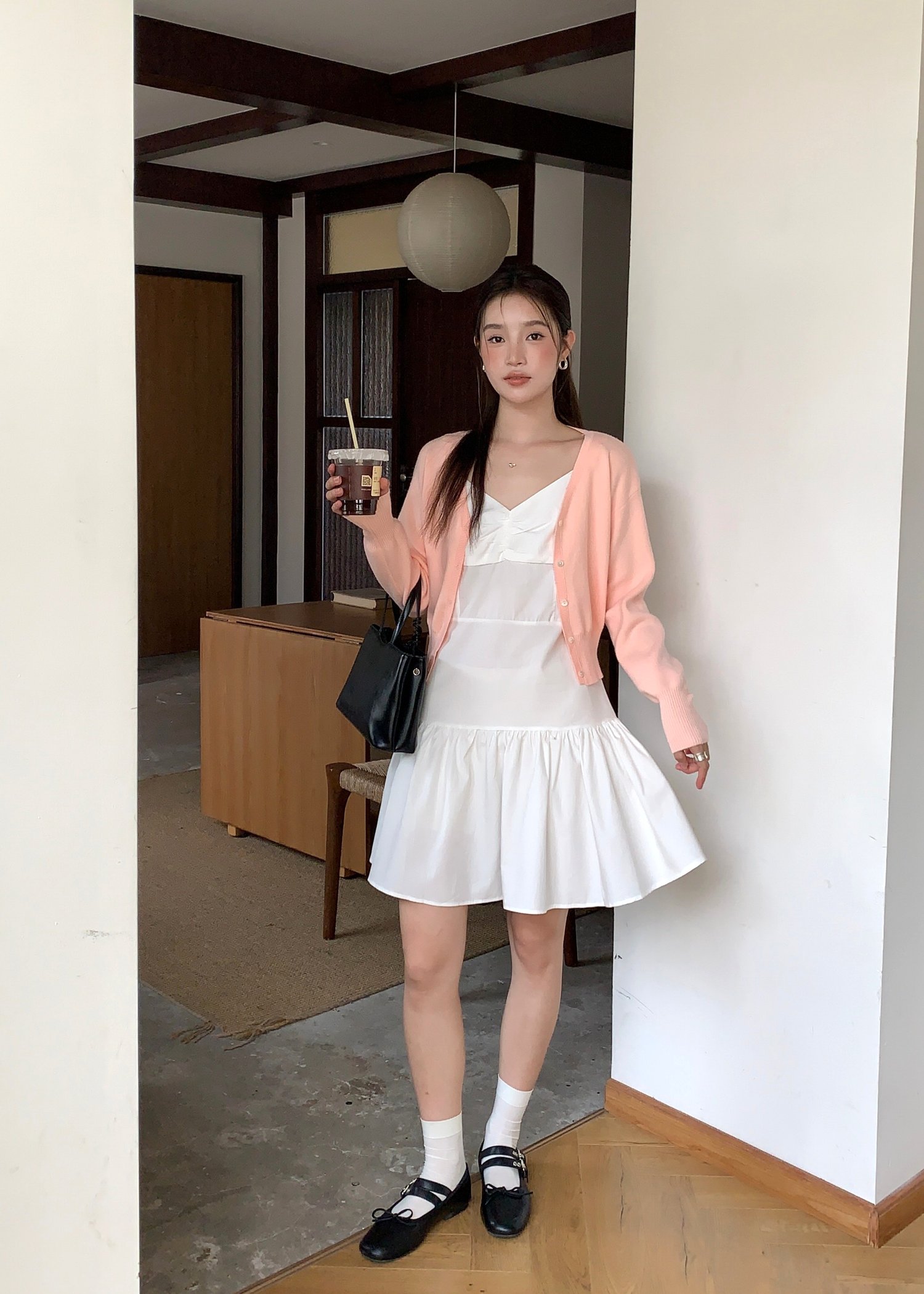 Belle Mini Dress in White