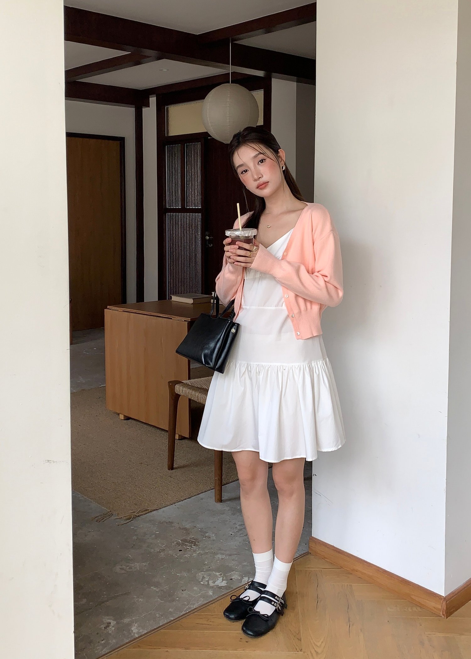 Belle Mini Dress in White