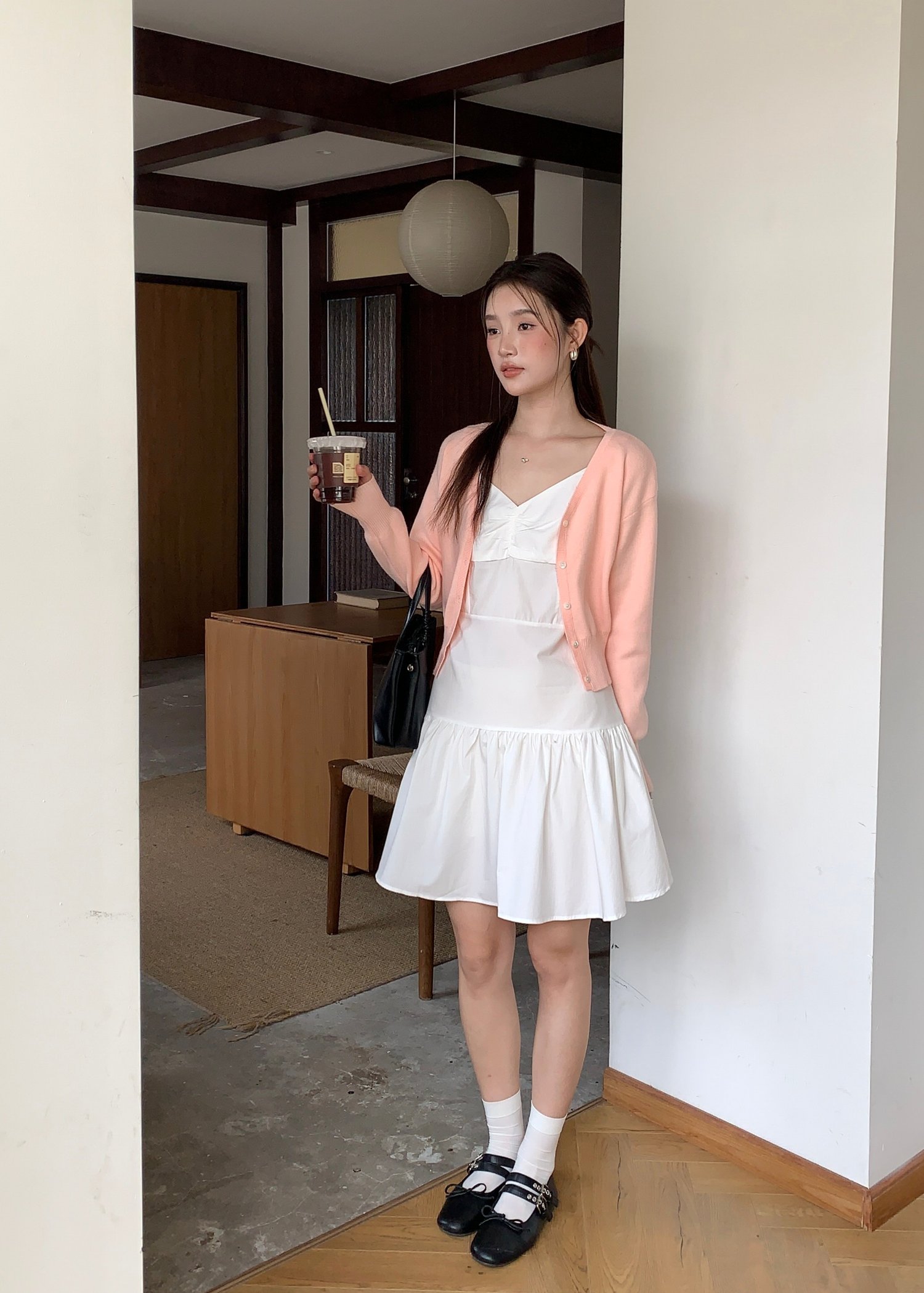 Belle Mini Dress in White