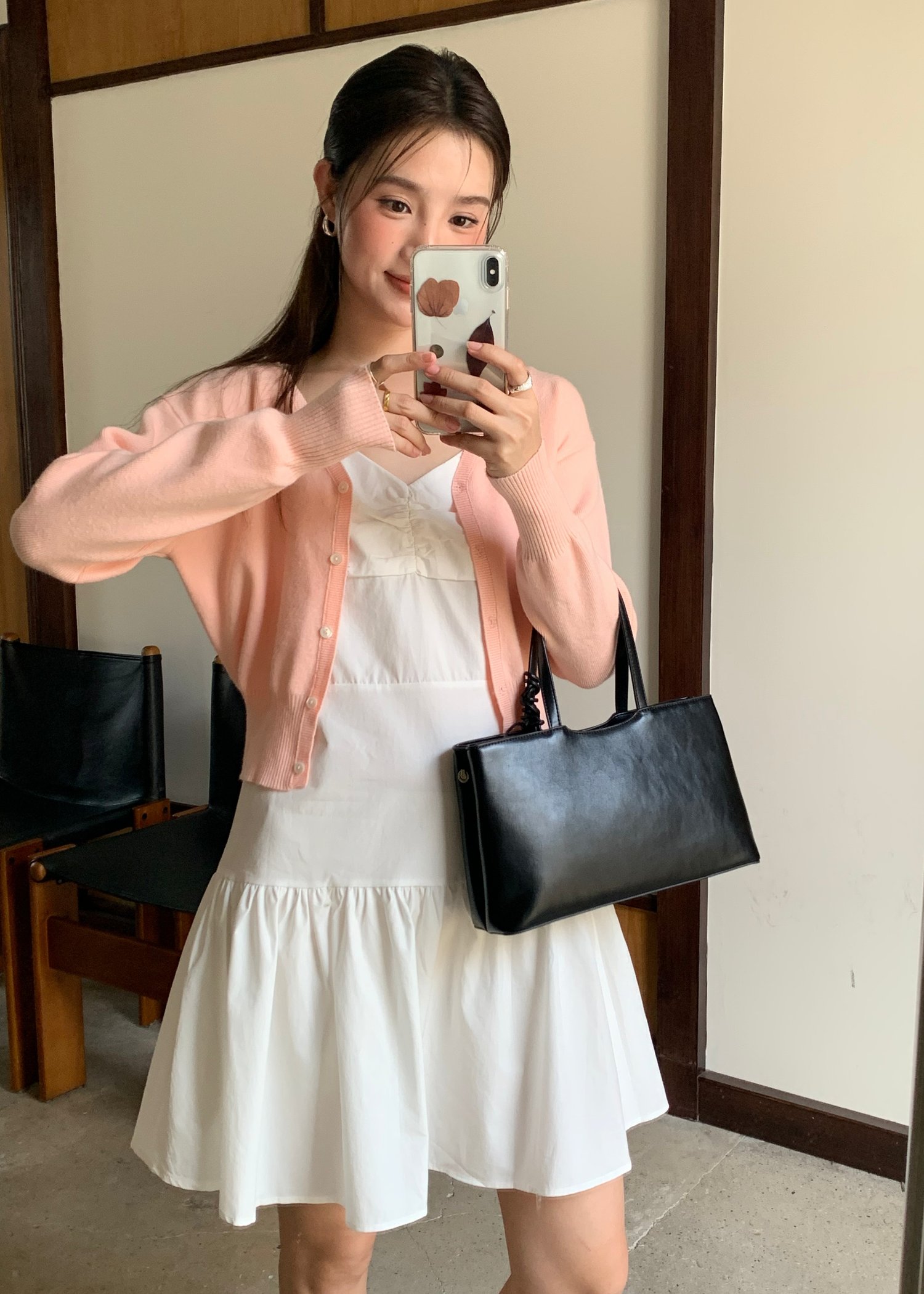 Belle Mini Dress in White