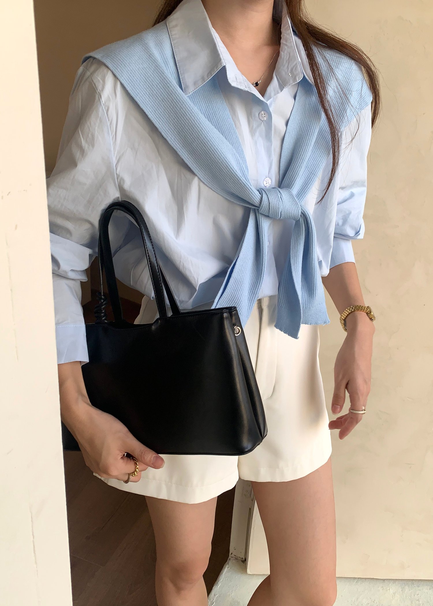 (DEFECT) Laure Everyday Blouse in Blue