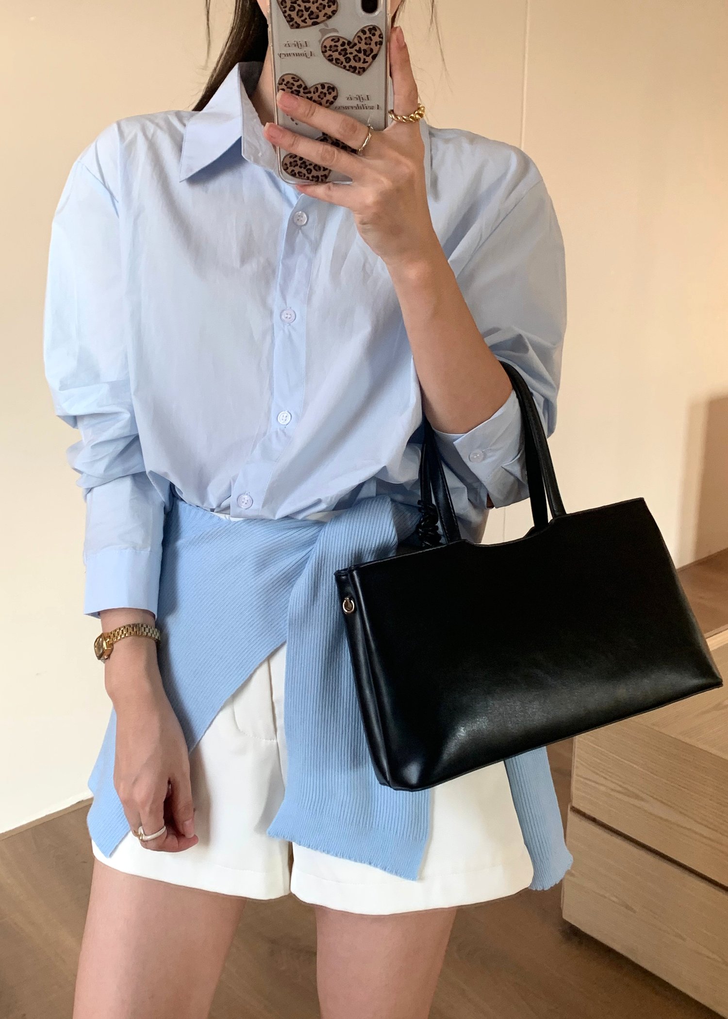 (DEFECT) Laure Everyday Blouse in Blue