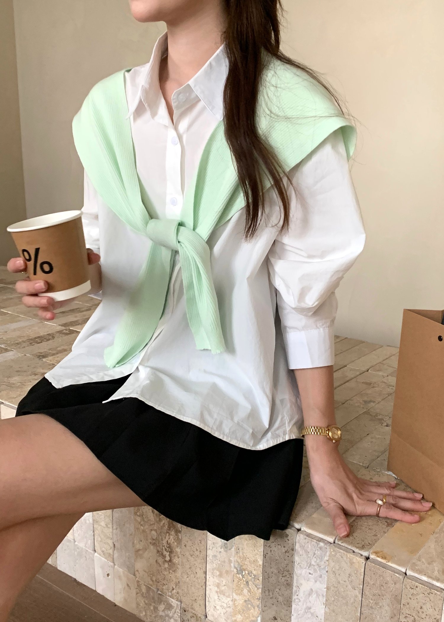 Laure Everyday Blouse in White