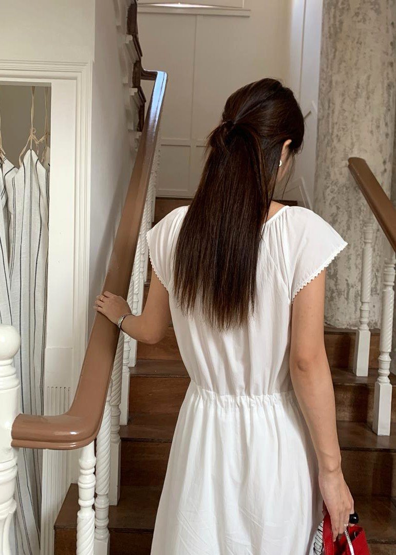 Cecilia Garden Maxi Dress in White