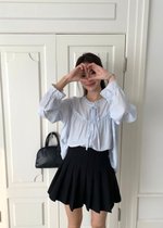 (DEFECT) Eileen Long Sleeve Blouse in Blue