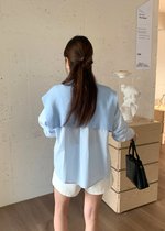 (DEFECT) Laure Everyday Blouse in Blue