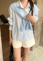 (DEFECT) Laure Everyday Blouse in Blue