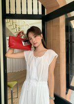 Cecilia Garden Maxi Dress in White