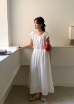 Cecilia Garden Maxi Dress in White