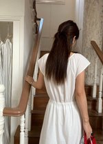 Cecilia Garden Maxi Dress in White