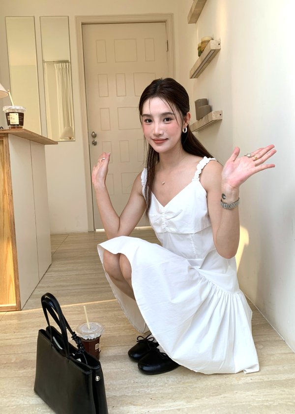 Belle Mini Dress in White