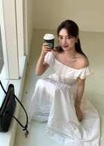 Lana Ruffle Pleated Top in White