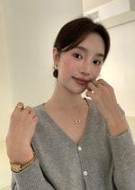 Elena Long Sleeve Knit Top in Grey