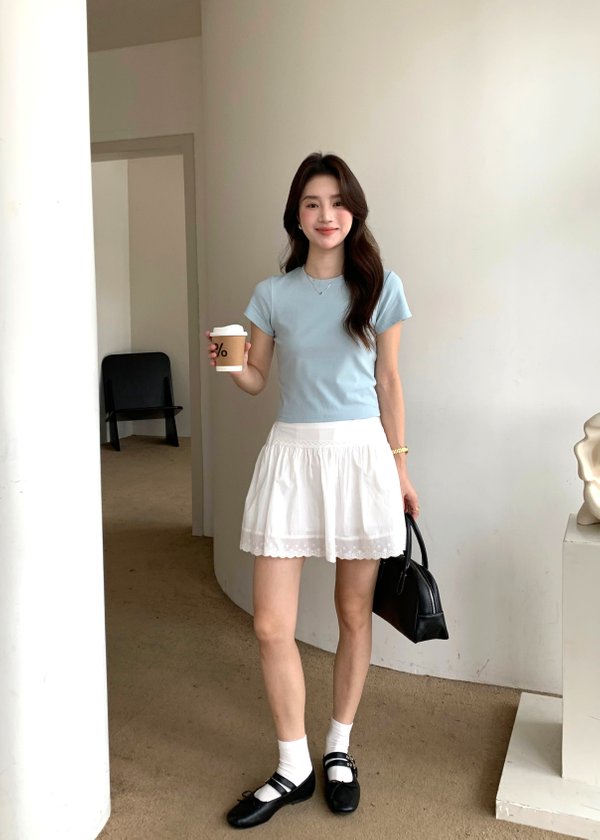 365 Days Basic Cotton Tee in Blue