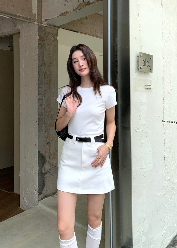 365 Days Basic Cotton Tee in White