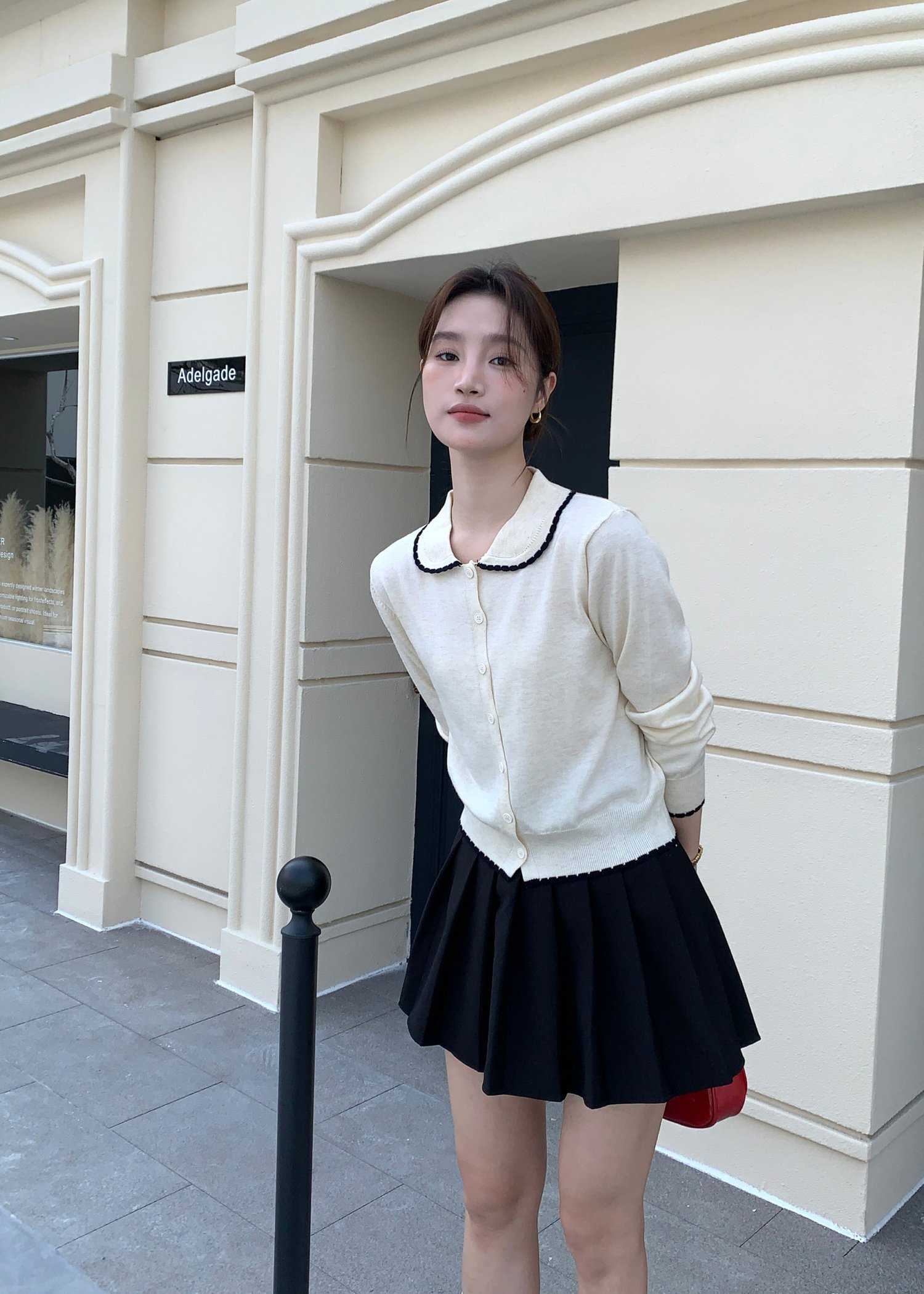 Ariel Knit Cardigan in Oat