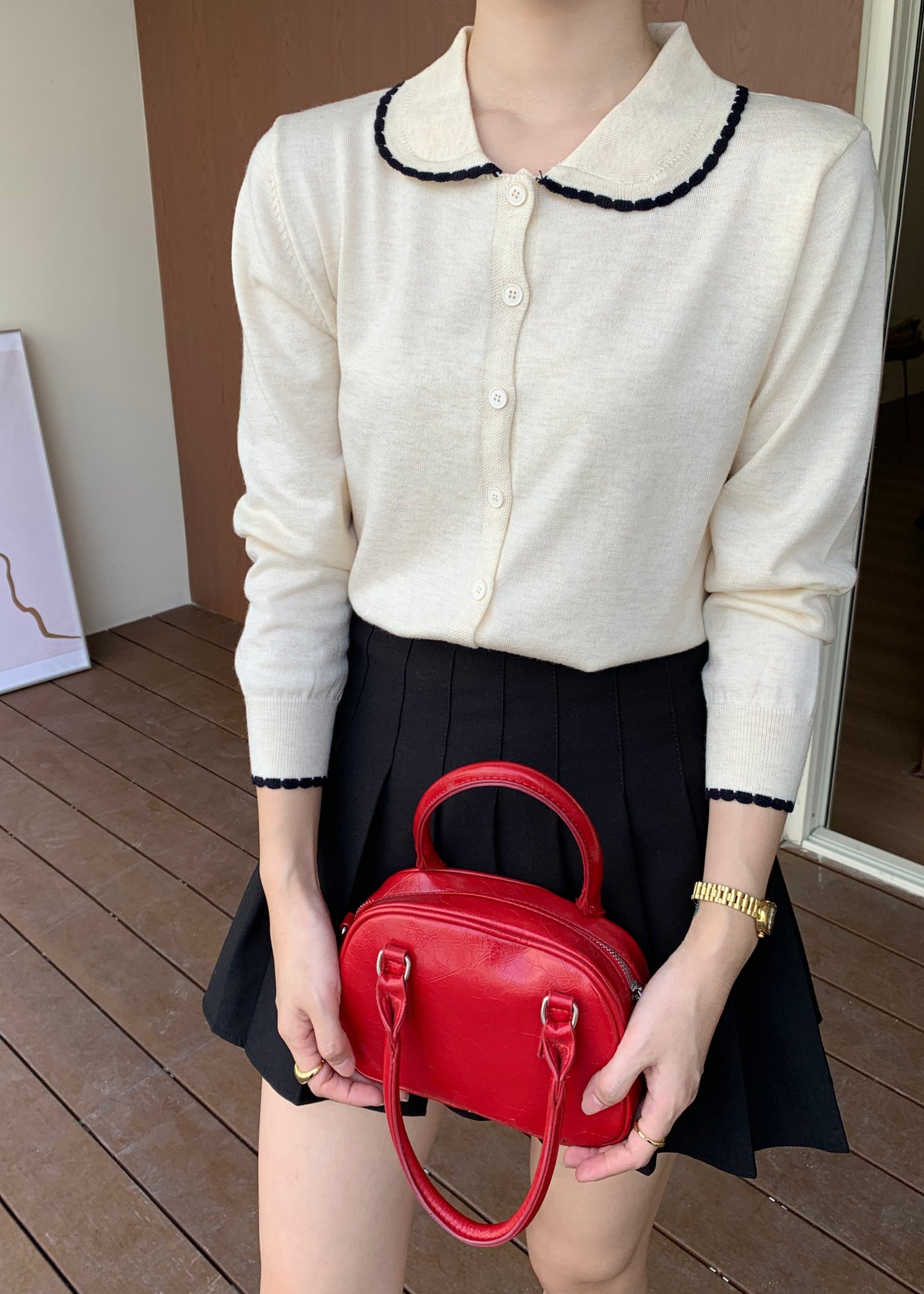 Ariel Knit Cardigan in Oat