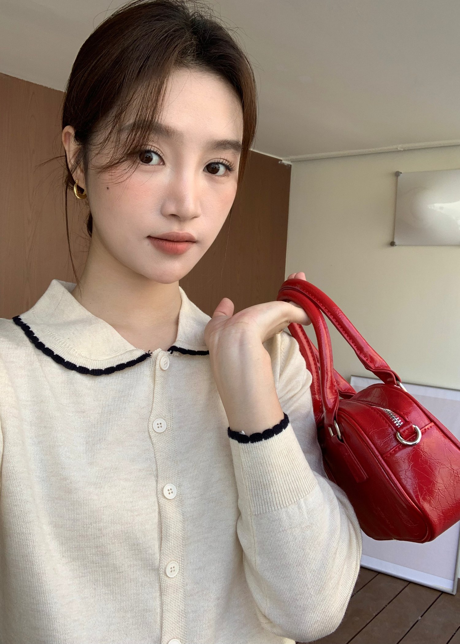 Ariel Knit Cardigan in Oat