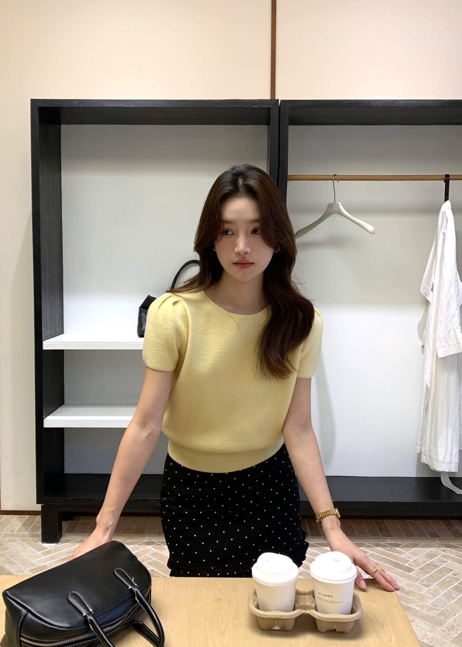 (DEFECT) Josie Fufu Knit Top in Yellow