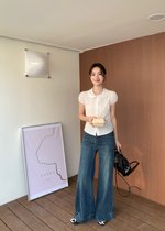 Melina Collar Blouse in White