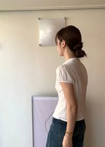 Melina Collar Blouse in White