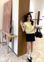 (DEFECT) Josie Fufu Knit Top in Yellow