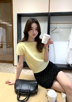(DEFECT) Josie Fufu Knit Top in Yellow