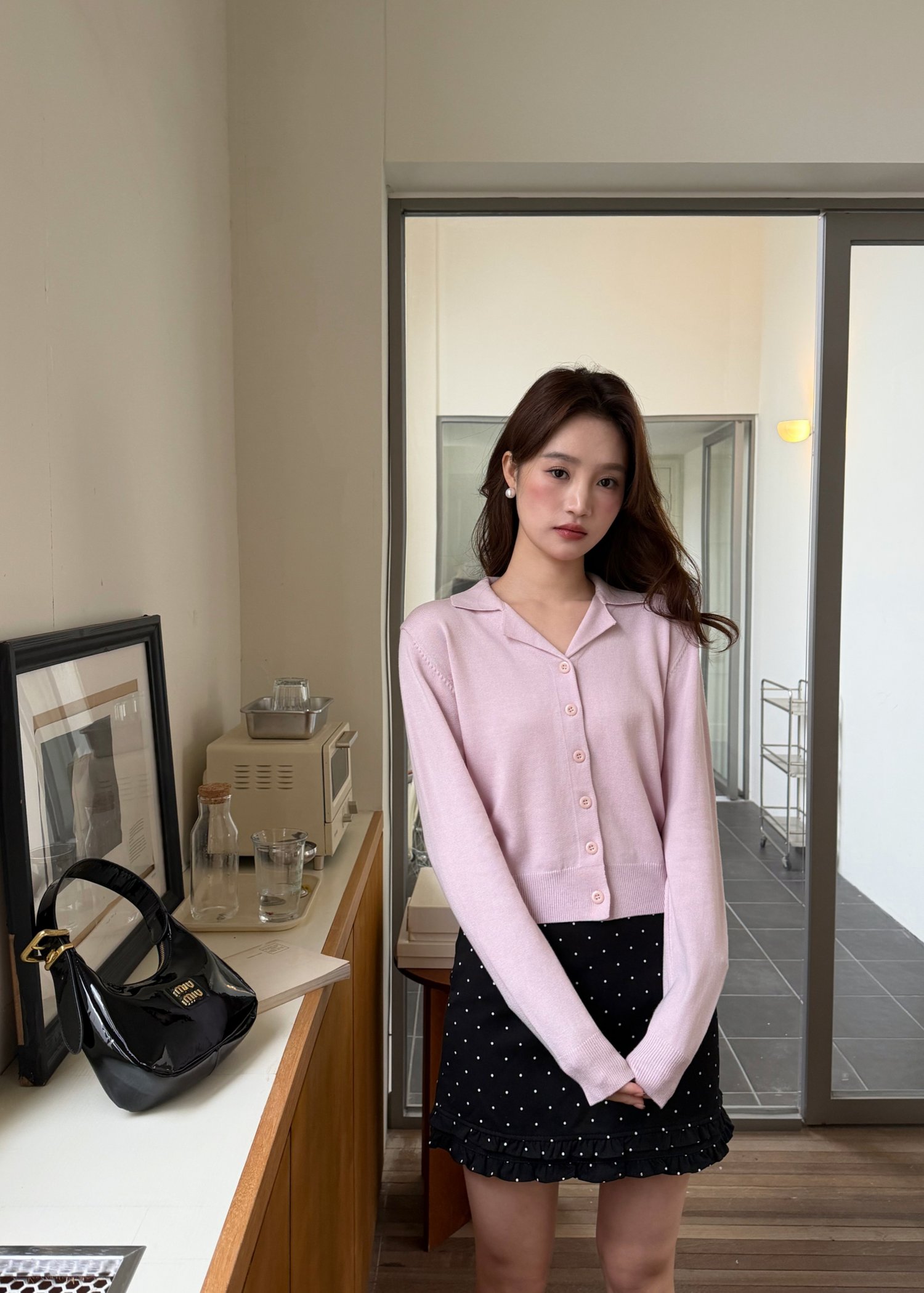 (DEFECT) Jamie Long Sleeve Knit Top in Light Lilac