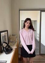 (DEFECT) Jamie Long Sleeve Knit Top in Light Lilac