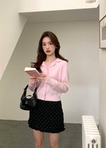 (DEFECT) Jamie Long Sleeve Knit Top in Light Lilac