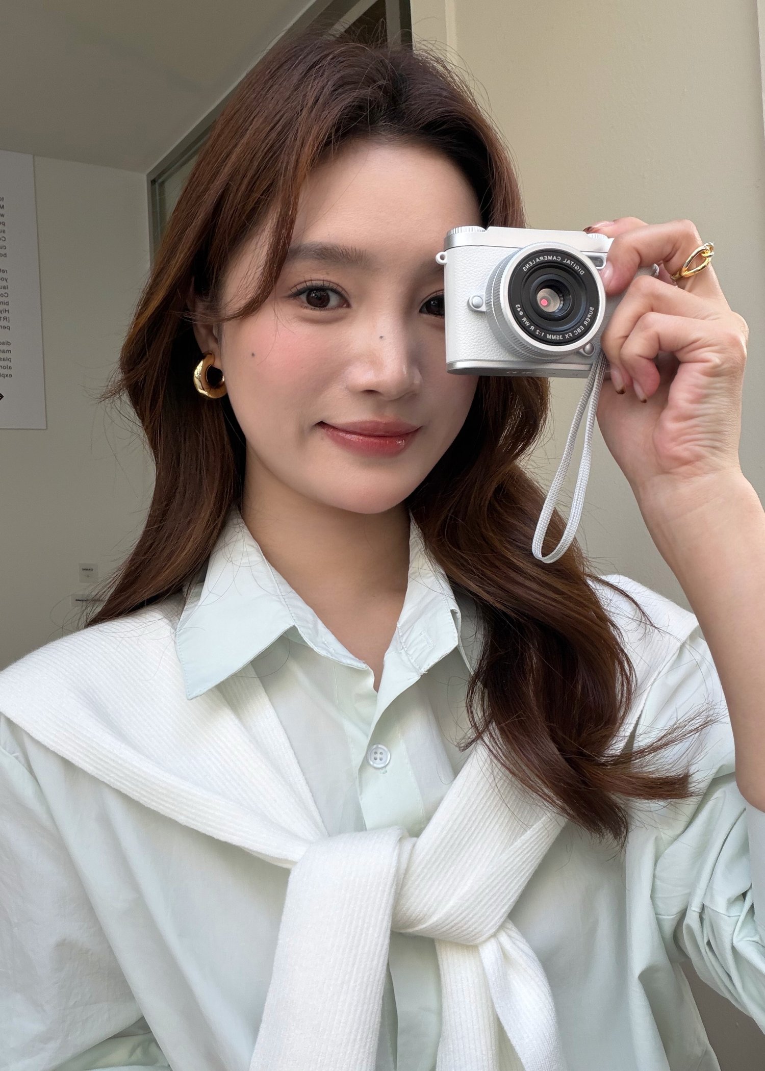 Laure Everyday Blouse in Milk Green