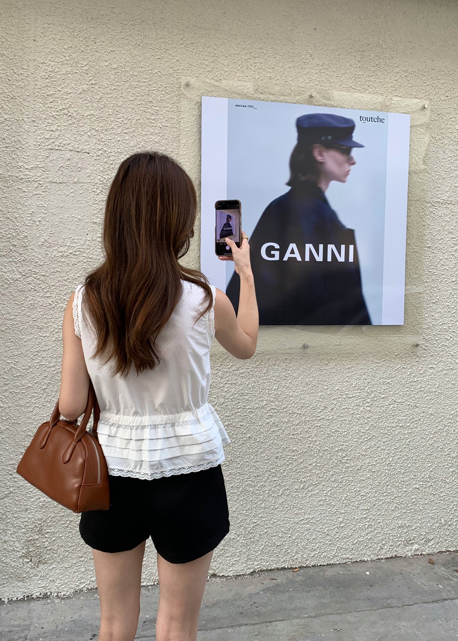 Arine Lacey Pleated Blouse in White