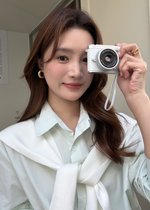 Laure Everyday Blouse in Milk Green