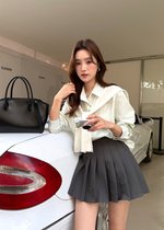 Laure Everyday Blouse in Milk Green