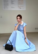 Camille French Maxi Dress in Blue