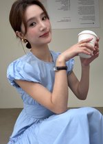 Camille French Maxi Dress in Blue