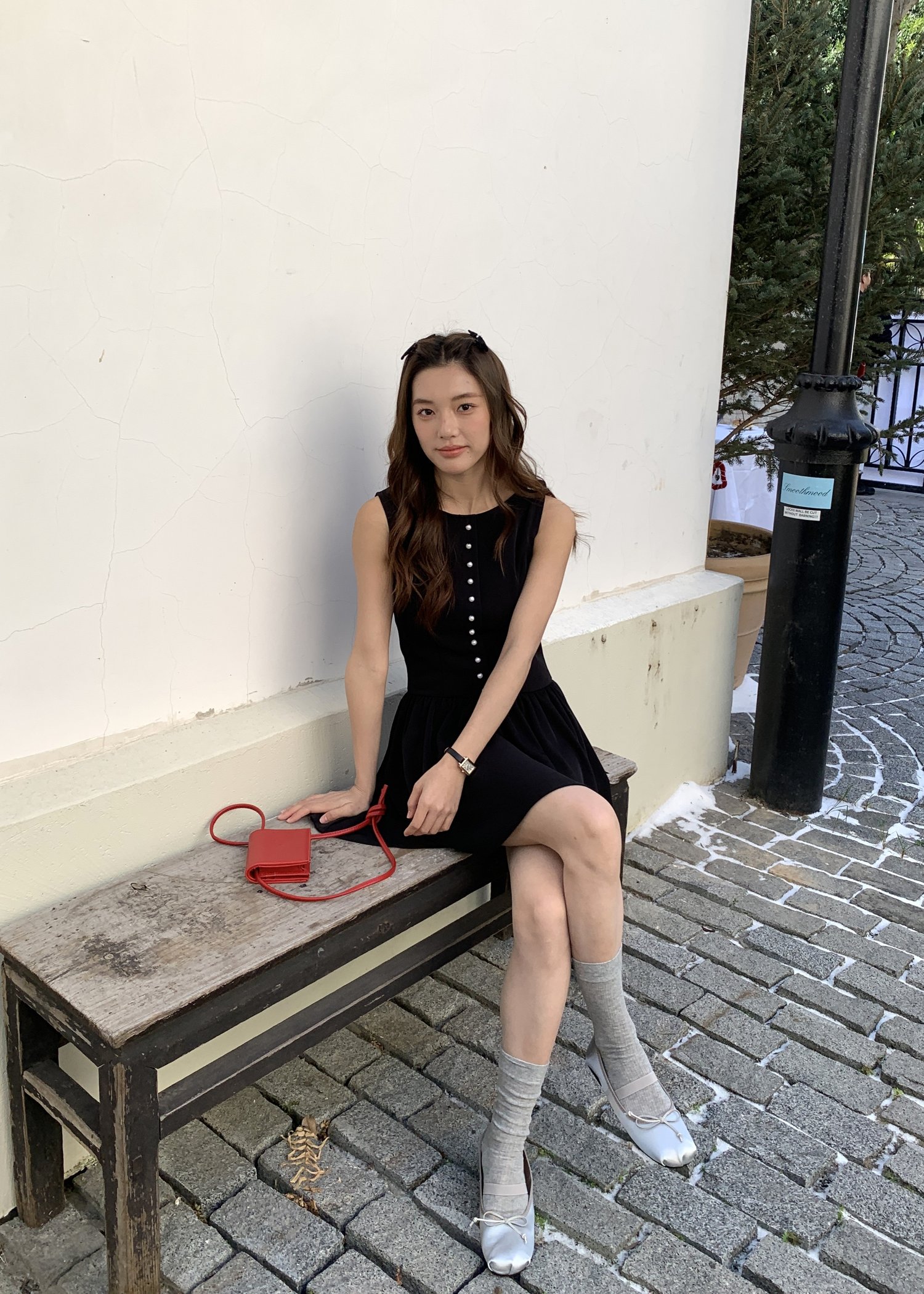 Diana Fleur Mini Dress in Black