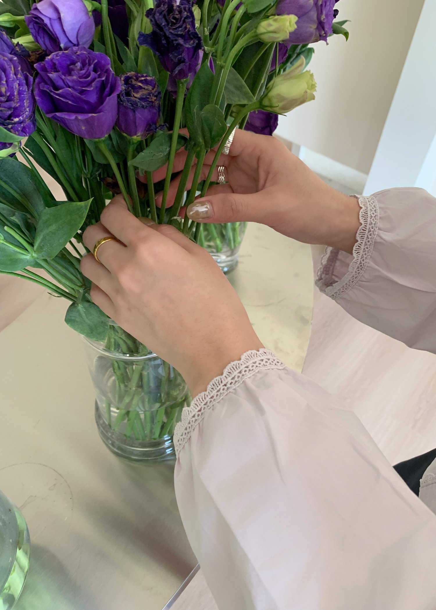 Serene Lacey Pleated Blouse in Baby Yam