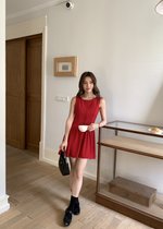 Diana Fleur Mini Dress in Red